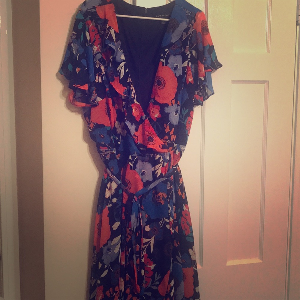Ruffle Sleeve Floral Dress From Lane Bryant